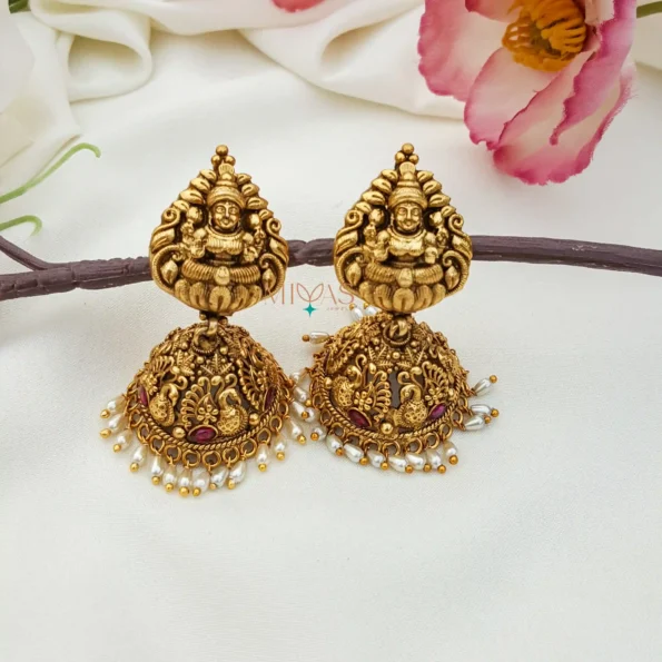 Grand Three layered Lakshmi Bridal Necklace