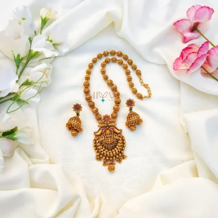 Attractive Antique Dual Peacock Beaded Haram