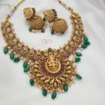 Stunning Beauty Lakshmi Motifs Necklace-MJ1378-3