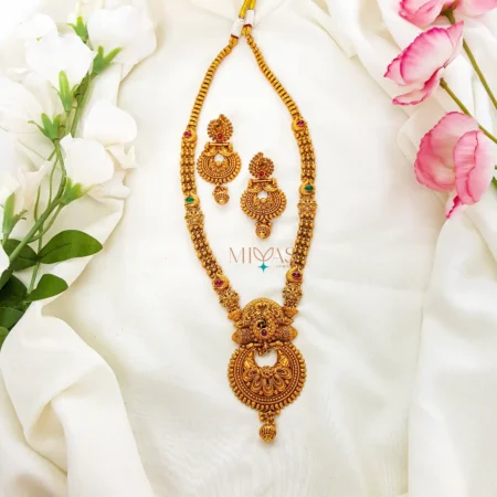 Amazing Peacock Motifs Pendant Haram