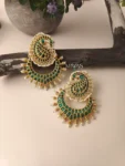 Oviya – Lovely Green Chandbali Earring – MJ5071-1N
