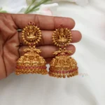 Traditional Grand Lakshmi Jhumka – Ruby – MJ5073-1