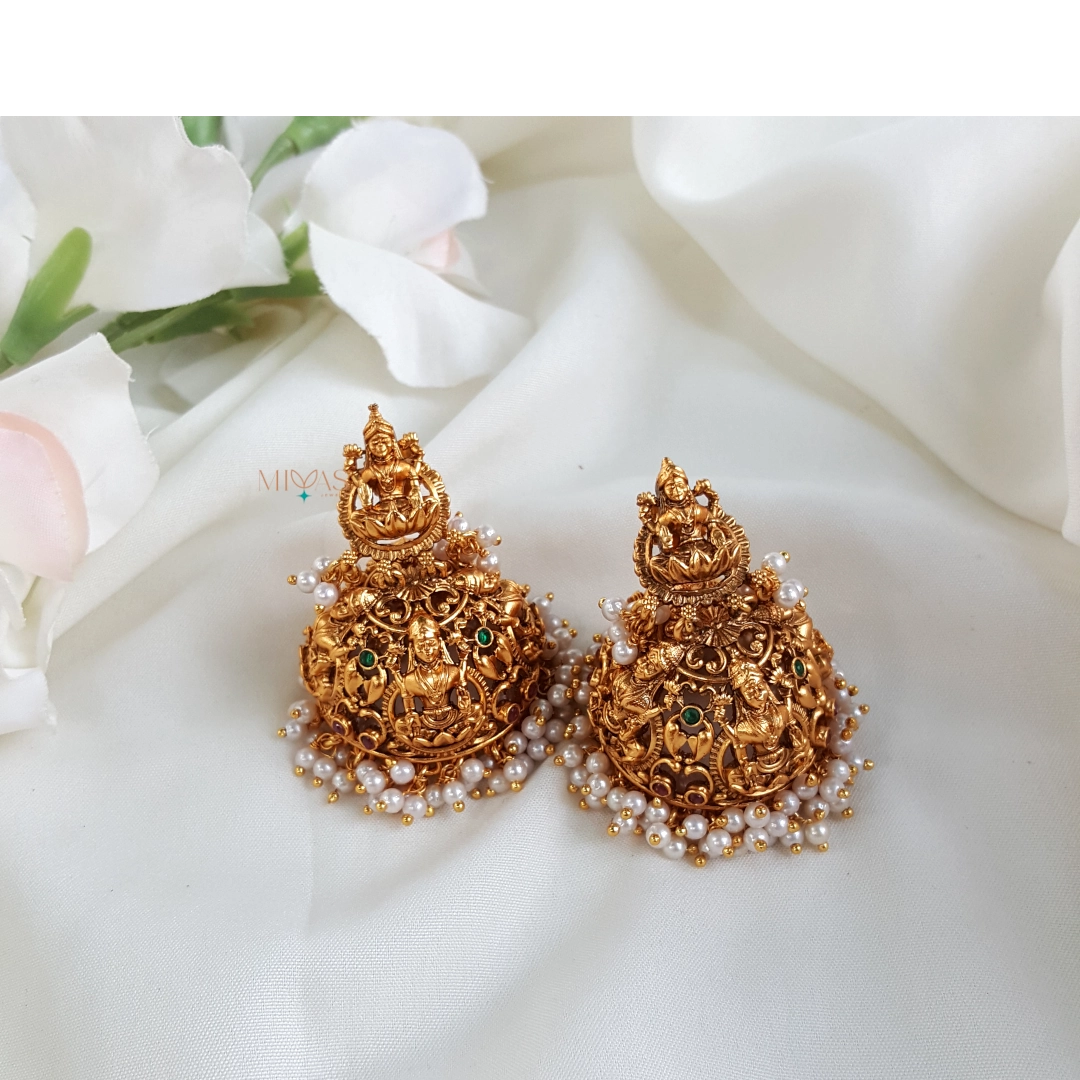 Peacock Jhumka earrings, Moissanite Polki earrings, Bridal Jewelry, 925  Silver Earrings, Wedding Jewelry, Indian Gold Jewelry, Blue Earring –  Tempus Gems