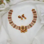 Classy Jewel Piece Necklace-MJ1230-3