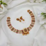 Classy Jewel Piece Necklace-MJ1230-3
