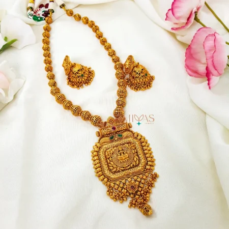 Adorable Lakshmi Pendant Long Haram