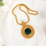 Traditional Palakka Kerala Style Gold Look Pendant Chain-MJ1508-3
