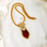 Lovely Nagapadam Pendant Chain – Red-MJ1518-1