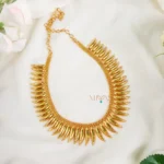 Beautiful Gold Look Kerala Spike Necklace-MJ1528-3