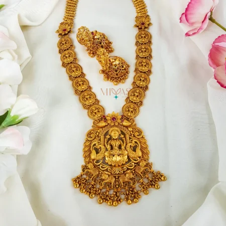 Gorgeously Crafted Lakshmi Motif Haram