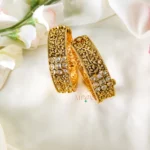 Charming Floral Crafted AD Stone Openable Bangle -MJ3084-3