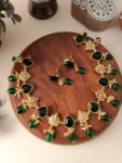 Taara – Ganesha Necklace – Emerald Green – MJ1614-2