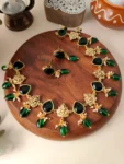 Taara - Ganesha Necklace - Emerald Green