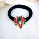 Elegant Lotus Motif Kundan Jadau Hairband – MJ4197-2